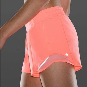 Lululemon Coral Hotty Hot Shorts